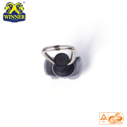 Plastic Base Single Stud Fitting With SS D Ring