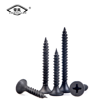 Drywall screw with coarse thread and bugle head