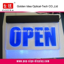 Outdoor or indoor OPEN sign acrylic sign with led
