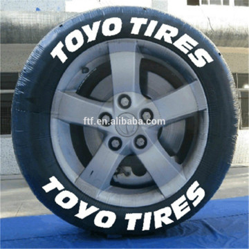 Inflatable tire display