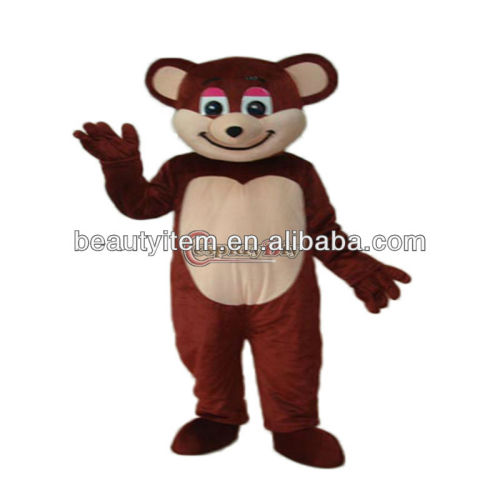cartoon Character Brown Bear Mascot Adult Costume