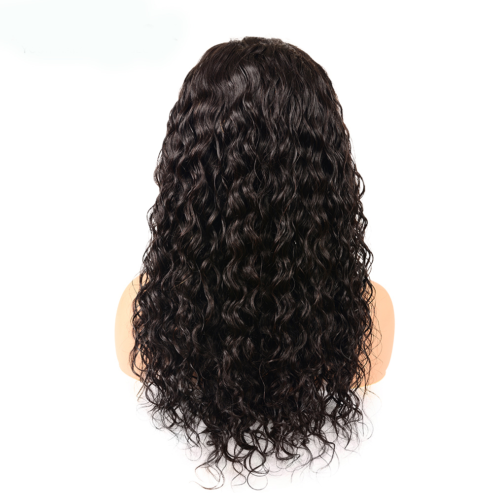 Thin Skin Perimeter 100 Percent Cheap Water Wave Silk Top Remy Human Virgin Chinese Hair Full Lace Wig