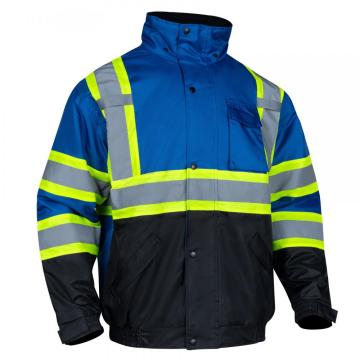 Heavy Duty High Vis Polyester Winter Safety Jackets