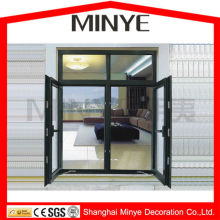 ALUMINUM CASEMENT WINDOW WITH FIXED PANEL,ALUMINUM WINDOW FRAMES,DOUBLE PANELS ALUMINUM CASEMENT WINDOW