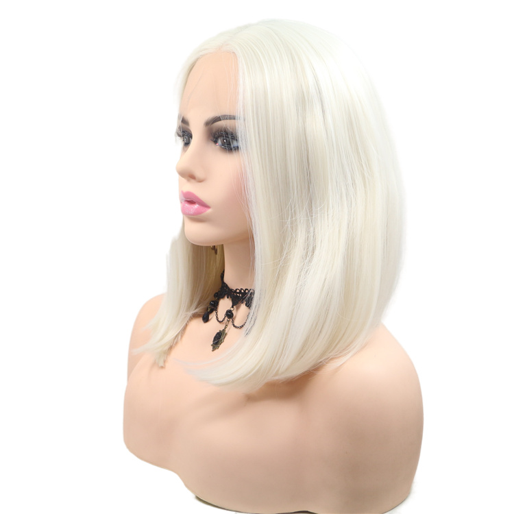 Wholseale Short Frontal Bob HD Wigs for Black Women Front Lace Hair Wigs Synthetic