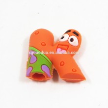 Yiwu Manre manufacturer pvc letter customized 3d pencil topper/ silicone pen topper