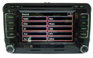 Automatic Volkswagen Dvd Gps With Ipod Function St-ans510