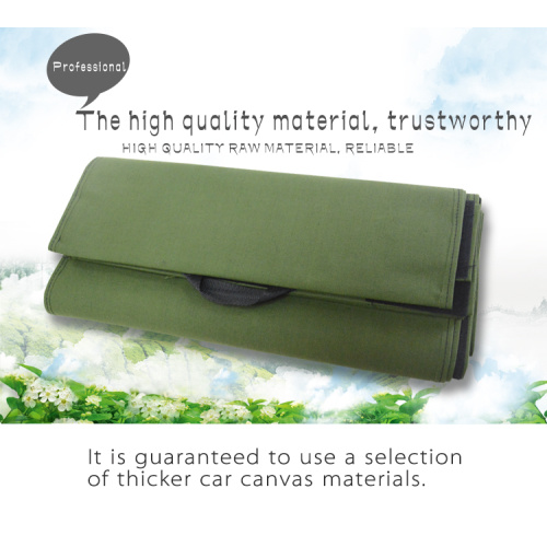 Green Canvas With Hook and Loop Tape Straps