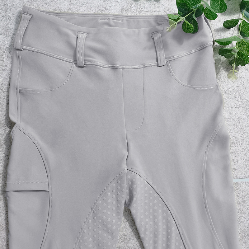 Silver Grey XXS-XL Women Silicon Silicon Riding Breeches