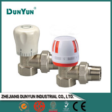 DUNYUN double union nickle plated brass angle water radiator valve