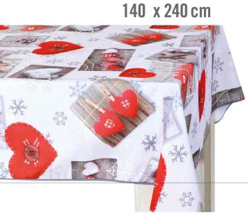 Christmas design pvc table cloth