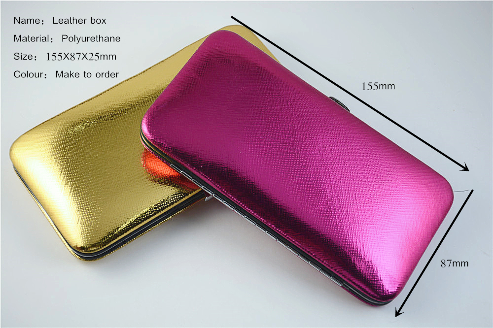 Monedero de cuero Leather Box Purse
