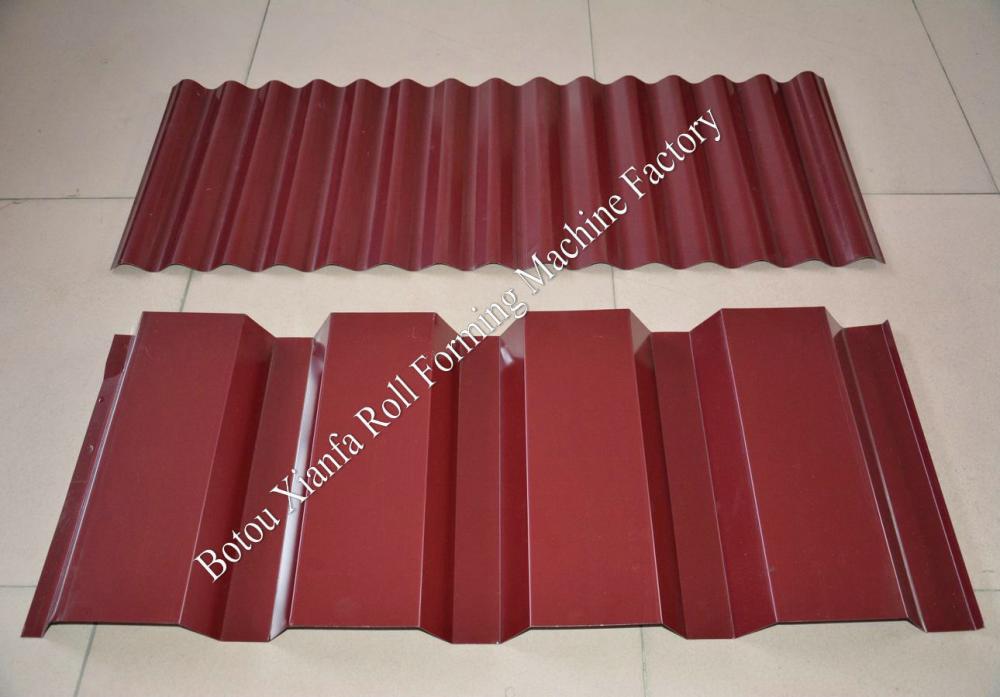 Galvanized Color Steel Sheet Double Deck Roof Tile Making Machine