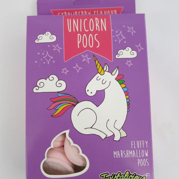 mallow candy with fruit jam center filled