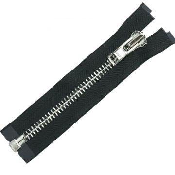 YKKzipper metal white copper tooth closed tail zipper