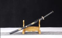 Wanhua Japanese Samurai Sword Black Katana Patterned Steel Craft Collectibles