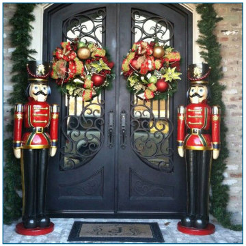 Holiday Debroation outdoor Fiberglass Nutcracker Statue