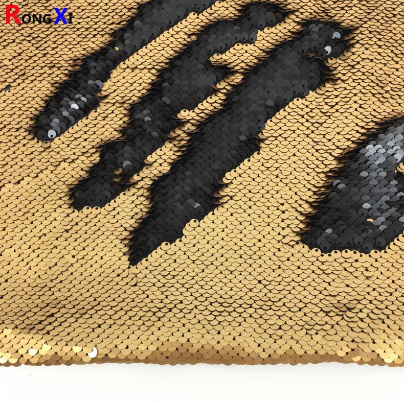 RXF0430A high quality 5mm Professional gradient Sequin Fabric Lace roll
