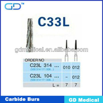 HOT SELLING dental drills/carbide dental drills/ROUND dental drills DCB-C33L