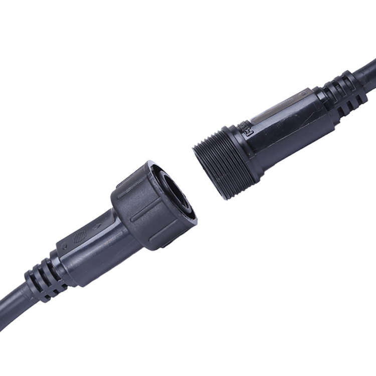 2 pin CE IP68 Power cord Connector 4 pin Male And Female 5 pin Electrical cable Connector