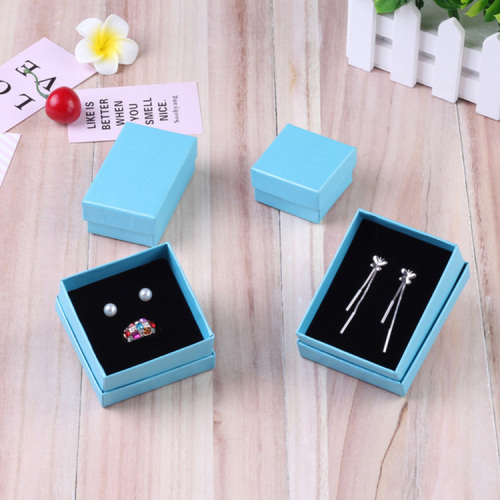 Light Blue Cheap Jewelry Box Custom Packaging