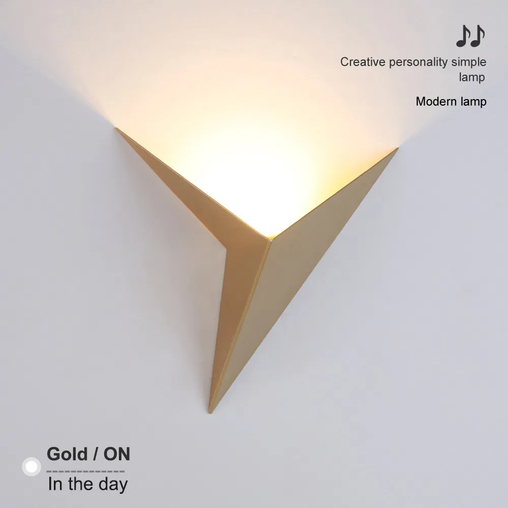 Stylish Modern Triangle LED Wall Lamps for Home and Cafe