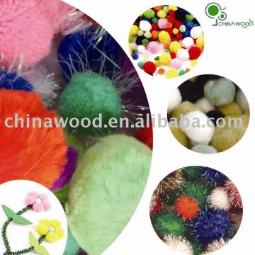 Glitter,Normal,Craft Pom Poms