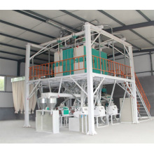 Steel frame 40 tons large flour mill