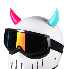 Universal Helmet Stickers: Colorful Devil Horns Cat Ears for Motorbike and Bicycle Helmets