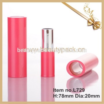 Custom red push type plastic lipstick bottle cosmetics containers