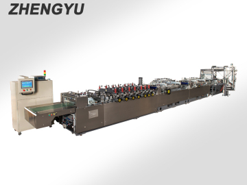 Zipper double stand bag machine