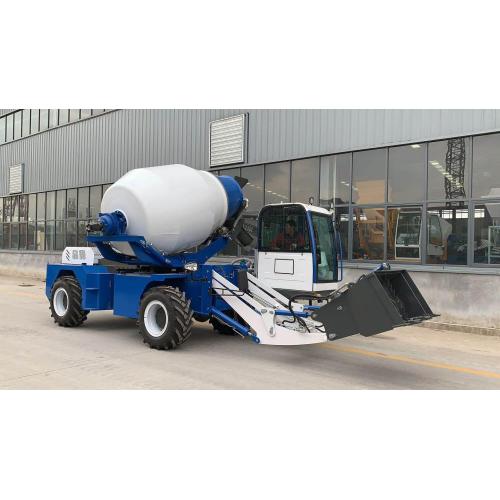 Automatic feeding small mobile concrete mixer truck