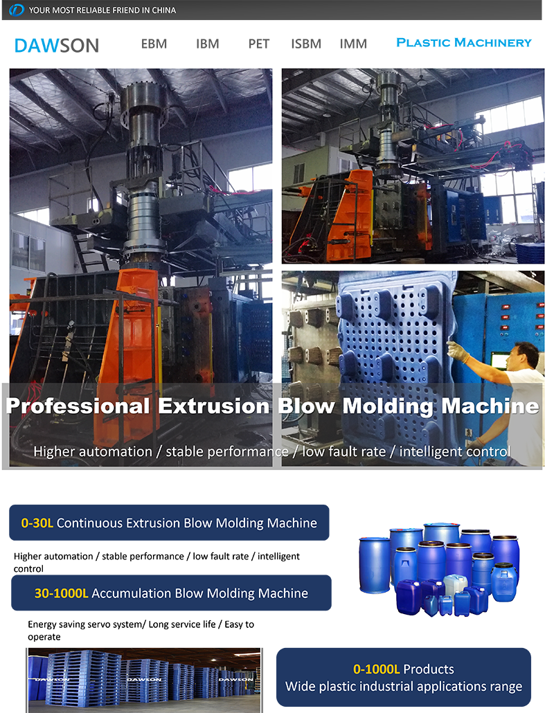 Full Automatic Durable HDPE Transport Moisture Proof Plastic Carton Goods Pallet Manufacture Blow Molding Machine