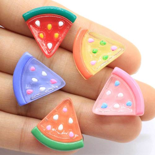 New Charm Colorful Summer Watermelon Shaped Flatback Resins Handmade Craft decor Charms Kids DIY Toy Spacer