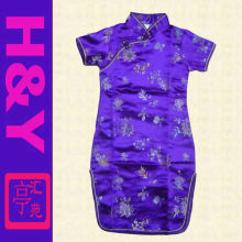 purple qipao