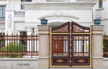 Villa garden aluminum balcony European courtyard door