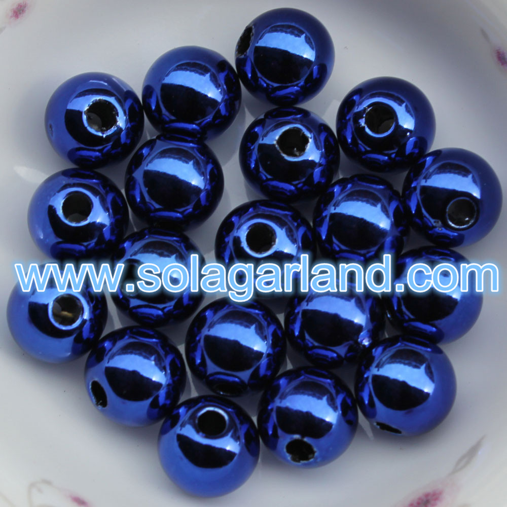 Shiny Metallic Round Beads