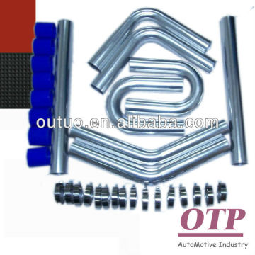 Universal Intercooler Piping Kits + blue hoses DIY Pipe kits