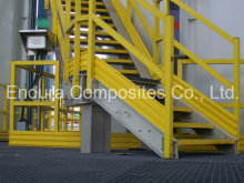 FRP Steps/ Stair Tread with Nosing/ FRP/GRP Nosing/ Fiberglass Grating
