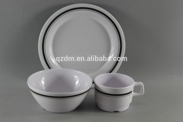 Unbreakable 3pcs Melamine Dinnerware Sets