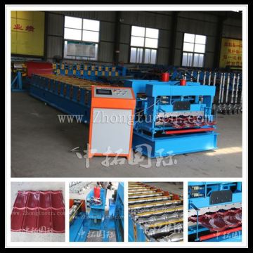 circle arc glazed tile roll forming machine, glazed tile production machine lines