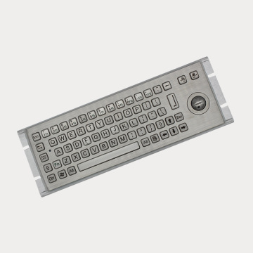 Metallische industrielle Tastatur mit Trackball