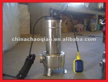 CE list centrifugal pumps, 2hp, stainless steel submersible sewage pumps, sump pumps 1.5HP sewage ejector pumps