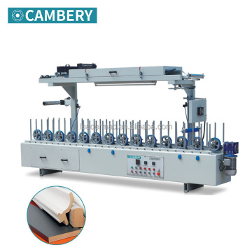 CPL Cold Solvent Glue Profile Wrapping Machine Engineering Veneer Solvent Glue Profile Wrapper