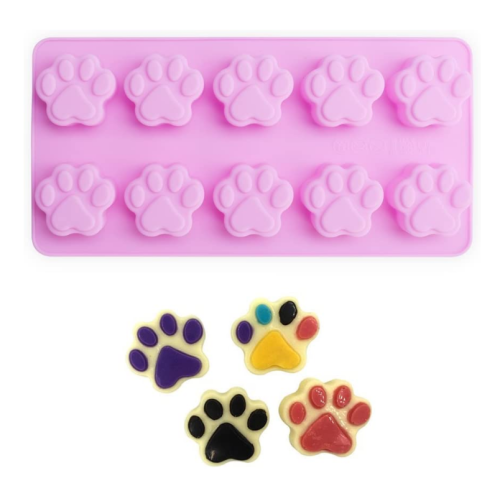 Non-Stick Food Grade Puppy Dog Paw Silicone Molds