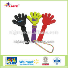 Ningbo Junye rainbow plastic hand clapper for cheering