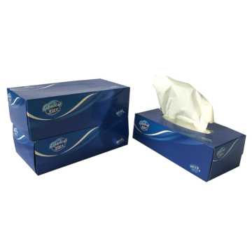 Soft boxed facial tissue