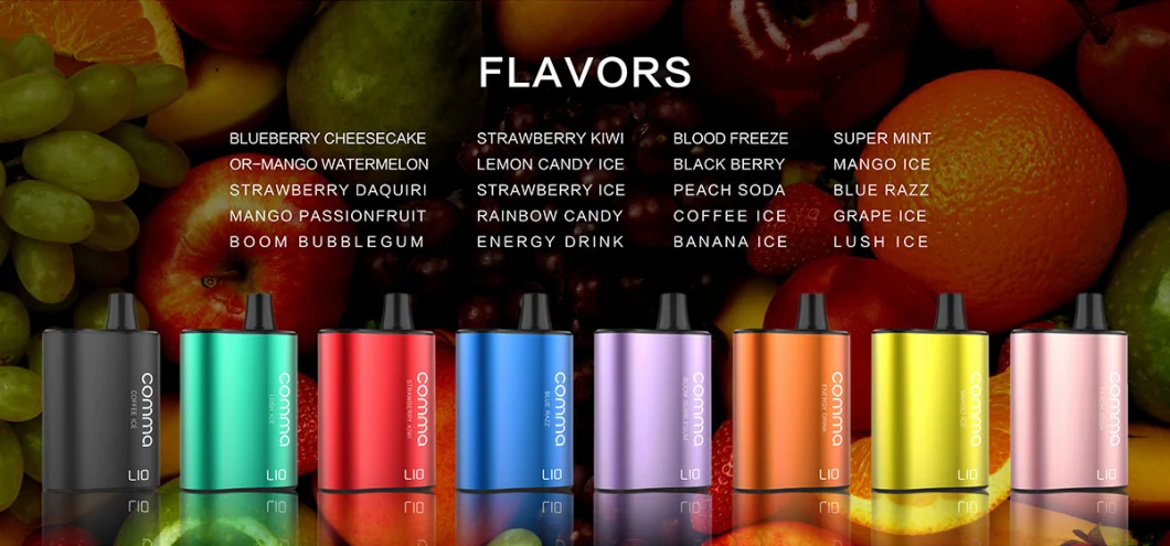 Cafe Shop Disposable Vape Pure Flavor Vape E Cigarette Comma 5500 Puff Bar Electronic Cigarette Vaporizer Vape Disposable Vape