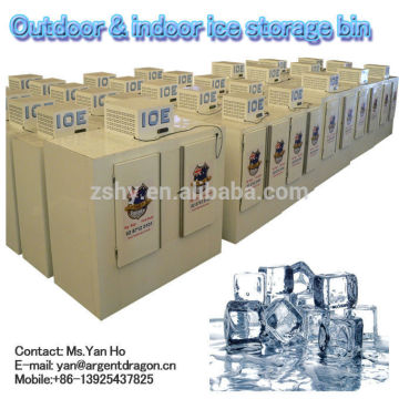 Indoor & outdoor ice storage bin