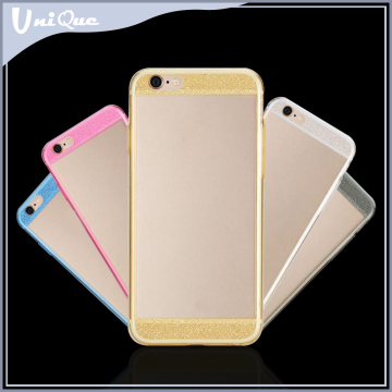 Crystal transparent glitter matte soft TPU case for iphone 6, for iphone 6 tpu case, transparent matte for iphone 6 cover case